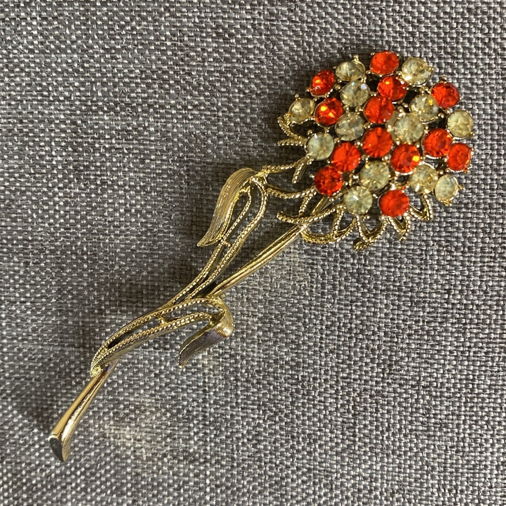 Vintage Coro Flower Brooch